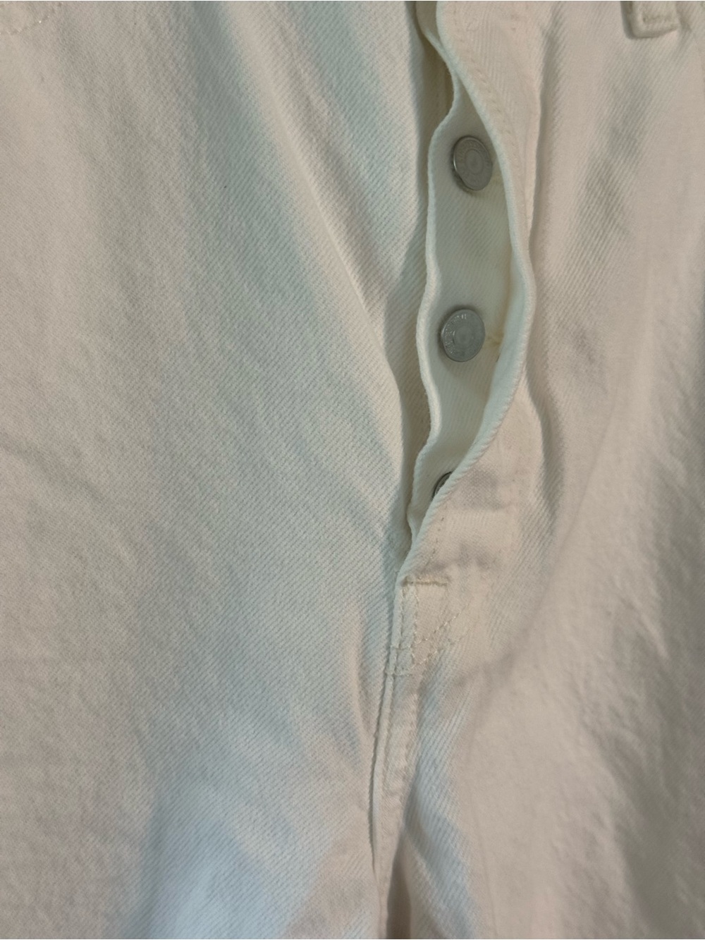 Levi’s Premium Ribcage Straight Ankle Jeans W29 White Studded High Rise - Picture 6 of 6